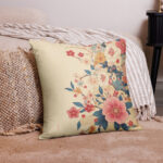 Housse de Coussin Fleur Japonais