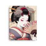 Tableau Geisha avec Eventail