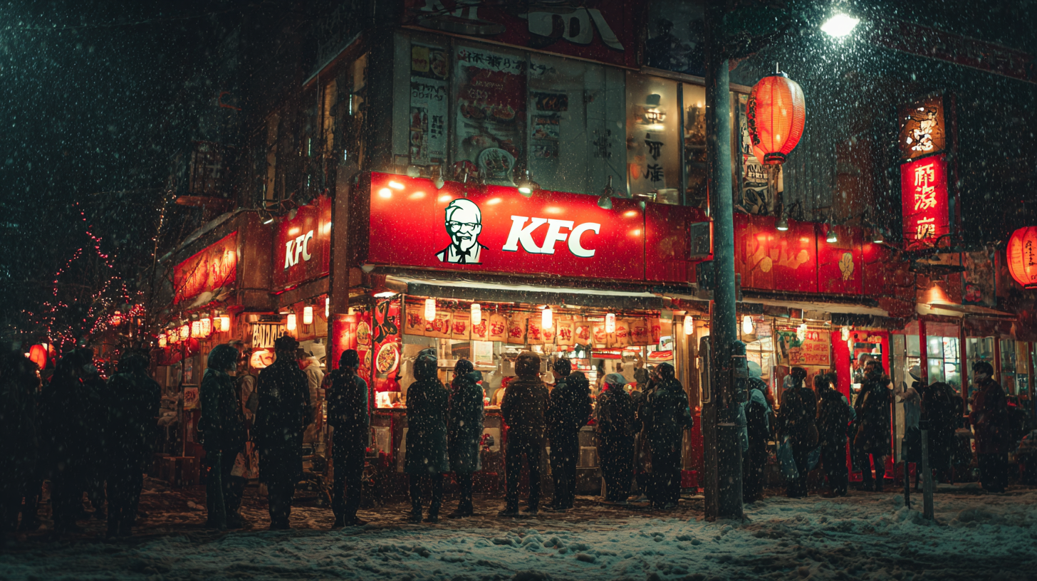 L’étonnante tradition de Noël au Japon : Pourquoi ce fast-food attire des milliers de japonais chaque année